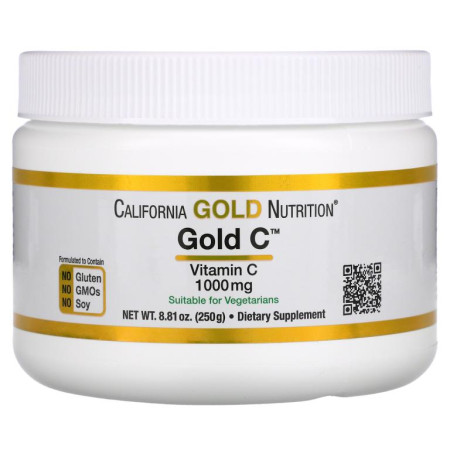 California Gold Nutrition, Gold C 파우더, 비타민C, 1,000mg, 250g(8.81oz)
