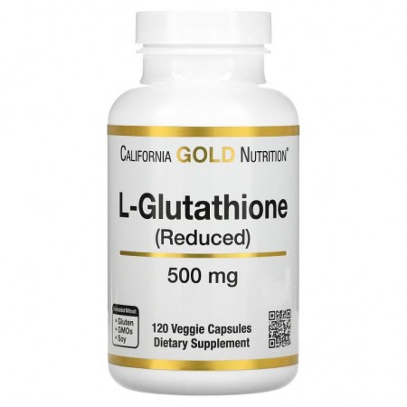 California Gold Nutrition, L-글루타치온(환원형), 500mg, 베지 캡슐 120정