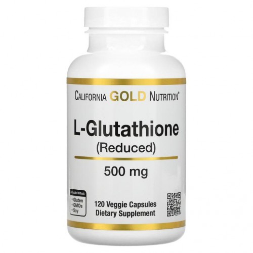 California Gold Nutrition, L-글루타치온(환원형), 500mg, 베지 캡슐 120정