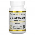 California Gold Nutrition, L-글루타치온(환원형), 500mg, 베지 캡슐 30정