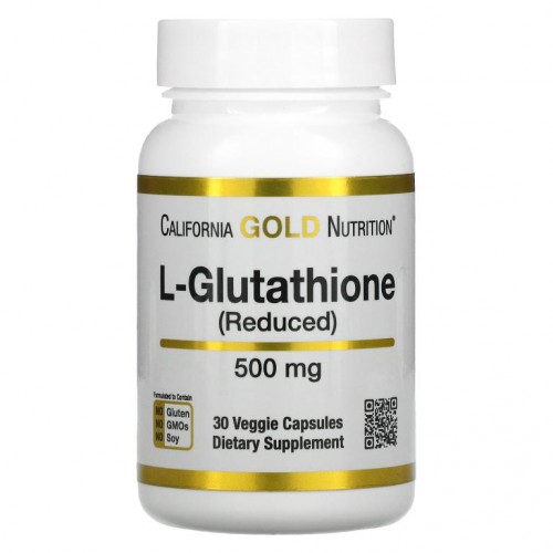 California Gold Nutrition, L-글루타치온(환원형), 500mg, 베지 캡슐 30정
