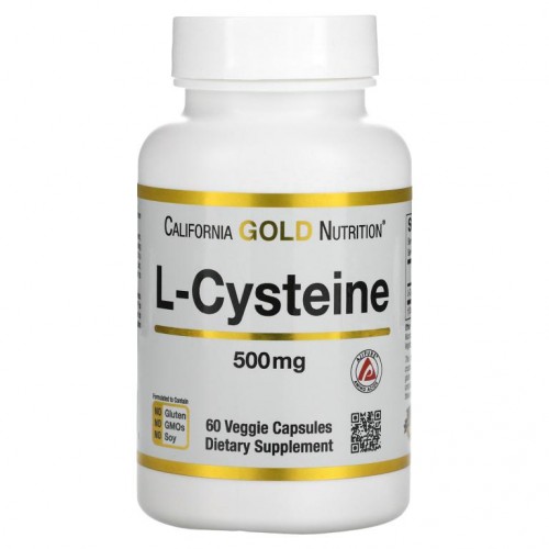 California Gold Nutrition, L-시스테인, AjiPure, 500 mg, 베지 캡슐 60정