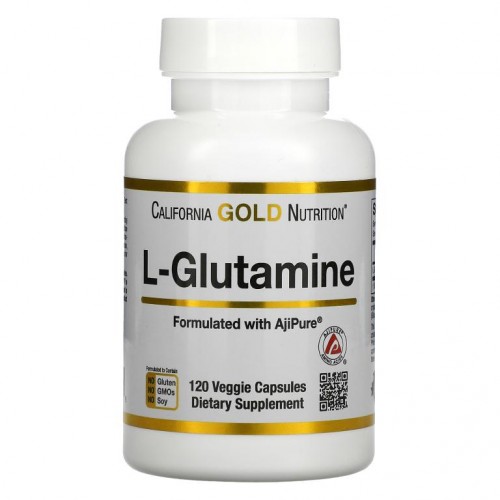 California Gold Nutrition, L. 글루타민, AjiPure, 500mg, 베지 캡슐 120정