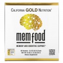 California Gold Nutrition, MEM Food, 기억력 및 인지력 지원, 60개입, 각 8.5g(0.3oz)