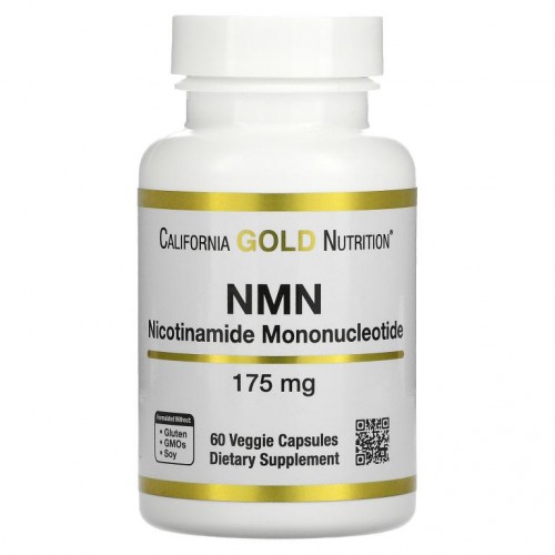 California Gold Nutrition, NMN, 175mg, 베지 캡슐 60정