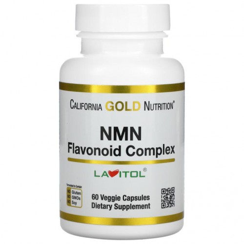 California Gold Nutrition, NMN 플라보노이드 복합체, 베지 캡슐 60정