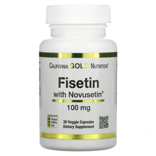 California Gold Nutrition, Novusetin 함유 피세틴, 100mg, 베지 캡슐 30정