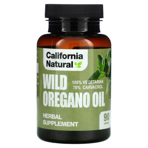 California Natural, Wild Oregano Oil, 베지 캡슐 90정