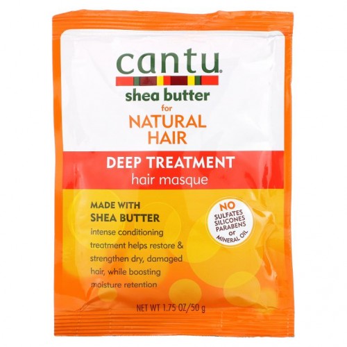 Cantu, 시어버터, 자연스러운 헤어스타일 연출용, 딥 트리트먼트 헤어 마스크, 50g(1.75oz)