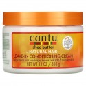 Cantu, 자연스러운 모발용 시어버터, 리브인 컨디셔닝 크림, 340g(12oz)