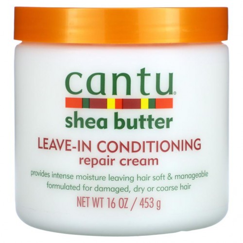 Cantu, 시어버터, 리브인 컨디셔닝 리페어 크림, 453g(16oz)