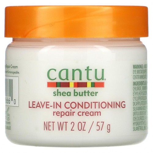 Cantu, 시어버터, 리브인 컨디셔닝 리페어 크림, 57g(2oz)