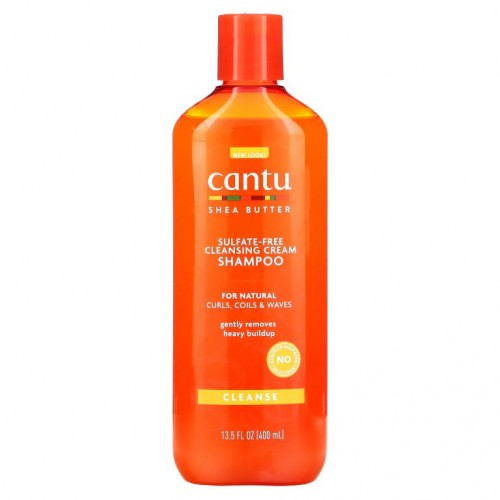 Cantu, Shea Butter for Natural Hair, Cleansing Cream Shampoo, Sulfate-Free, 13.5 fl oz (400 ml)