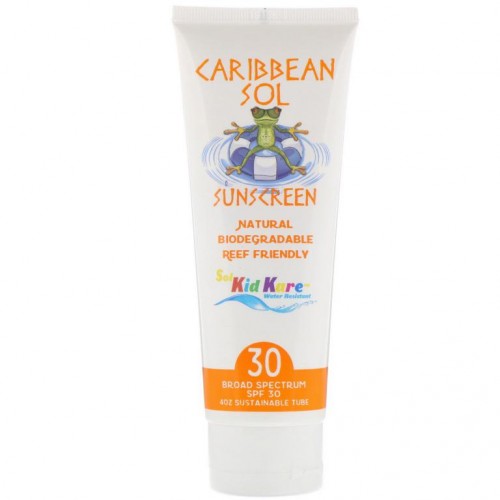 Caribbean Solutions, Sol Kid Kare, 자외선 차단제, SPF 30, 4oz