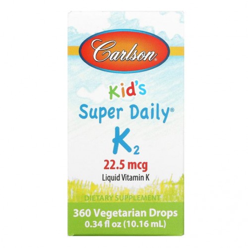 Carlson, 어린이용, Super Daily K2, 22.5mcg, 10.16ml(0.34fl oz)