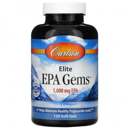 Carlson, 엘리트 EPA 젬스, 1,000mg, 소프트젤 120정