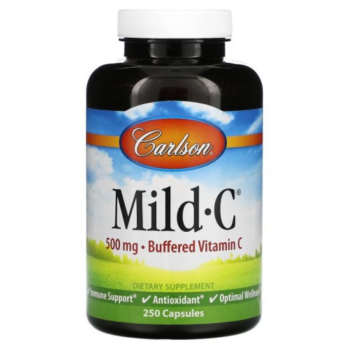 Carlson, Mild-C, 500mg, 캡슐 250개