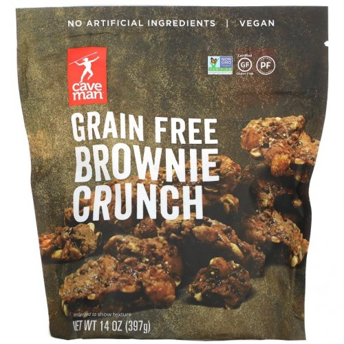 Caveman Foods, Grain Free Brownie Crunch, 14 oz ( 397 g)