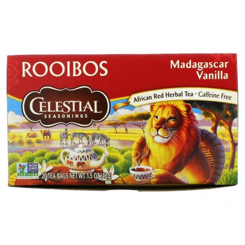 Celestial Seasonings, 루이보스 차, 마다가스카르 바닐라, 카페인 무함유, 티백 20개, 42g(1.5oz)