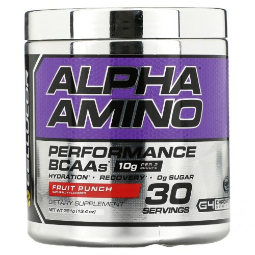 Cellucor, 알파 아미노, 퍼포먼스 BCAAs, 과일 펀치, 13.4 oz (381 g)