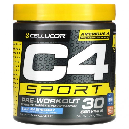 Cellucor, C4 스포츠, 프리-워크아웃, 블루 라즈베리, 270g(9.5oz)