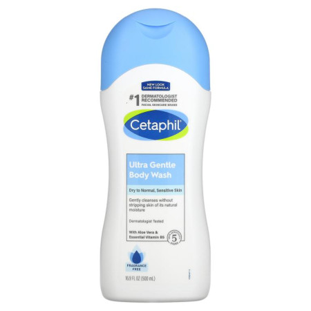 Cetaphil, 울트라 젠틀, 바디 워시, 향료 무함유, 16.9fl oz(500ml)