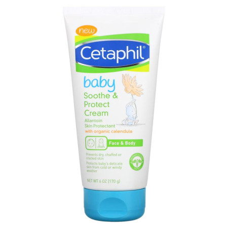 Cetaphil, 유아용, 유기농 카렌듈라 함유 진정 및 보호 크림, 170g(6oz)
