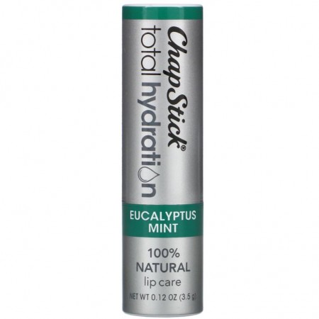 Chapstick, 토탈 하이드레이션 립 케어, 유칼립투스 민트, 0.12oz(3.5g)