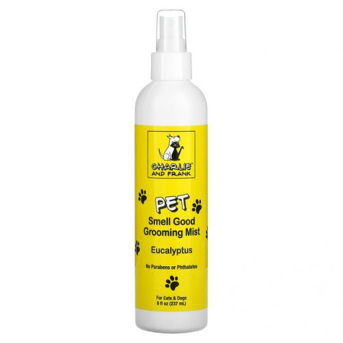 Charlie & Frank, 펫 스멜 굿 그루밍 미스트, 유칼립투스, 8 fl oz (237 ml)