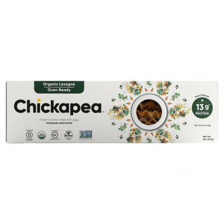 Chickapea, 유기농 라자냐, 227g(8oz)