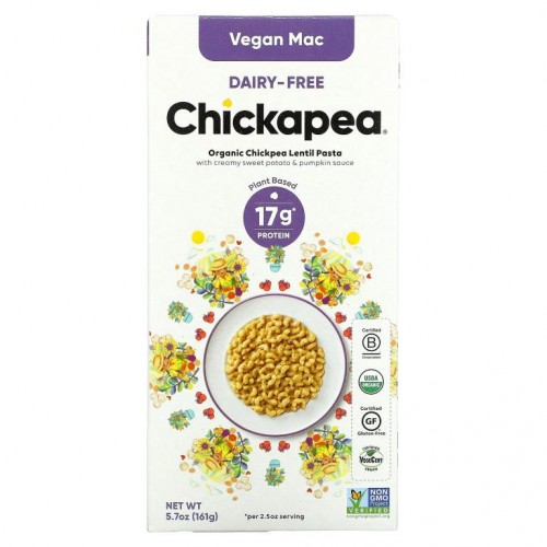 Chickapea, Vegan Mac, 유제품 무함유, 161g(5.7oz)