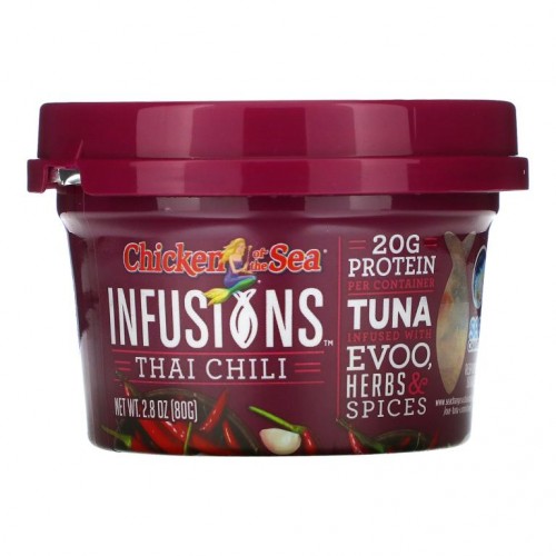 Chicken of the Sea, Infusions Wild Caught Tuna, Thai Chili, 2.8 oz (80 g)