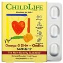 ChildLife, 오메가3 DHA + 콜린 SoftMelts, 천연 패션프루트 향, 27정