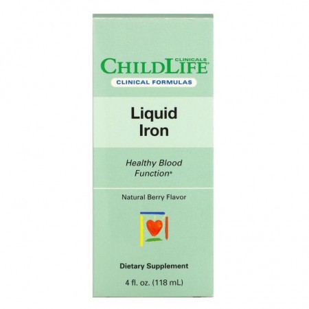Childlife Clinicals, 액상 철분, 천연 베리, 118ml(4fl oz)