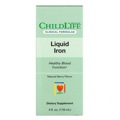 Childlife Clinicals, 액상 철분, 천연 베리, 118ml(4fl oz)