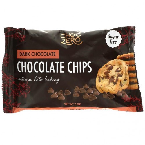 ChocZero, 설탕 무함유, 다크 초콜릿 칩, 7oz