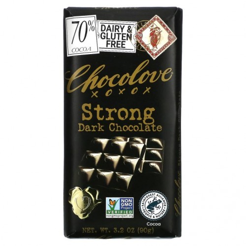 Chocolove, 진한 다크 초콜릿, 코코아 70%, 90g(3.2oz)