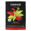 Choice Organic Teas, 허브 티, 루이보스, 카페인 무함유, 티백 16개, 32g(1.12oz)