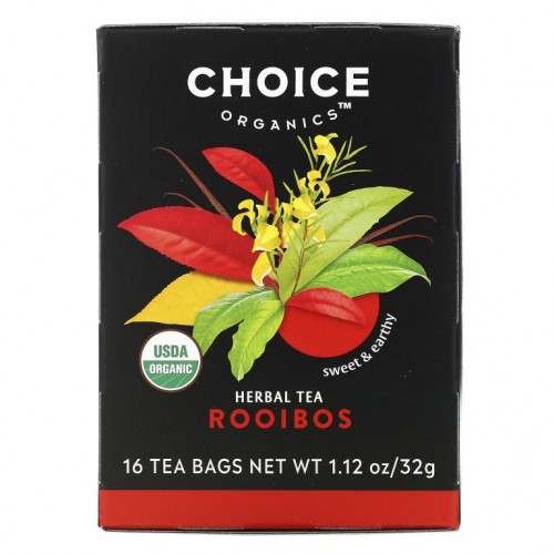 Choice Organic Teas, 허브 티, 루이보스, 카페인 무함유, 티백 16개, 32g(1.12oz)