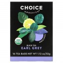 Choice Organic Teas, 홍차, 얼그레이, 티백 16개입, 32g(1.12oz)