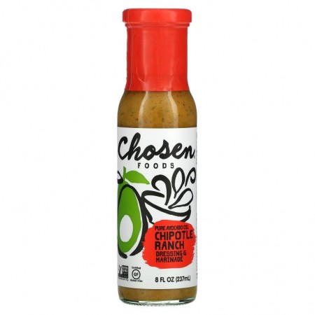 Chosen Foods, Pure Avocado Oil, Dressing & Marinade, Chipotle Ranch, 8 fl oz (237 ml)