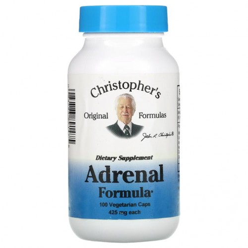 Christopher's Original Formulas, 부신 포뮬라, 425mg, 베지 캡슐 100정