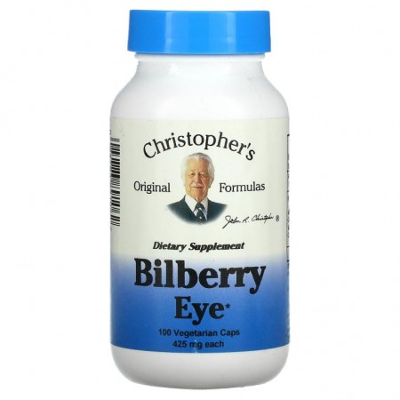Christopher's Original Formulas, 빌베리 아이, 425mg, 베지 캡슐 100정