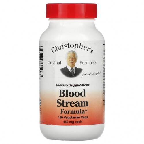 Christopher's Original Formulas, 혈류 포뮬라, 450mg, 베지 캡슐 100정