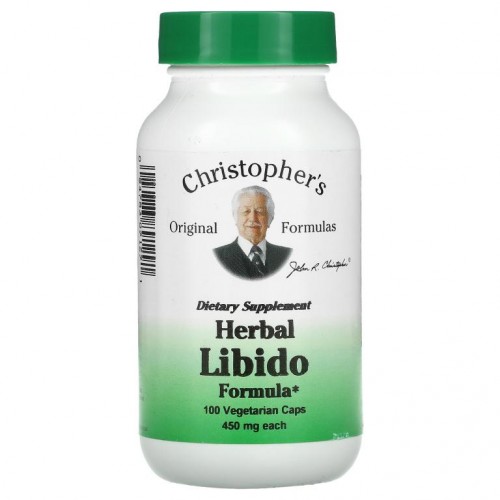 Christopher's Original Formulas, 허브 리비도 포뮬라, 450mg, 베지 캡슐 100정