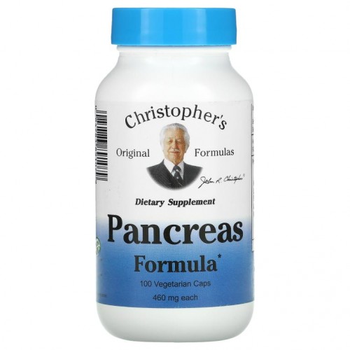 Christopher's Original Formulas, 췌장 포뮬라, 460mg, 베지 캡슐 100정