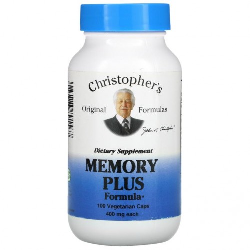 Christopher's Original Formulas, Memory Plus 포뮬라, 450mg, 베지 캡슐 100정