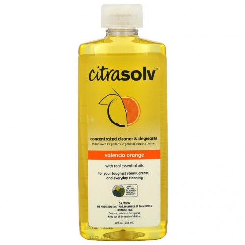 Citra Solv, Concentrate Cleaner & Degreaser, Valencia Orange, 8 fl oz (236 ml)