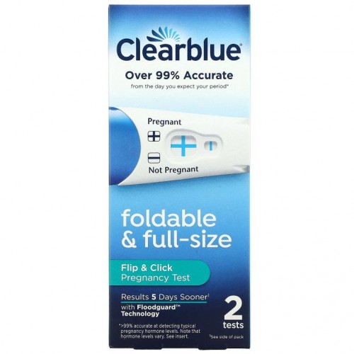 Clearblue, Flip & Click Pregnancy Test, 2 Tests