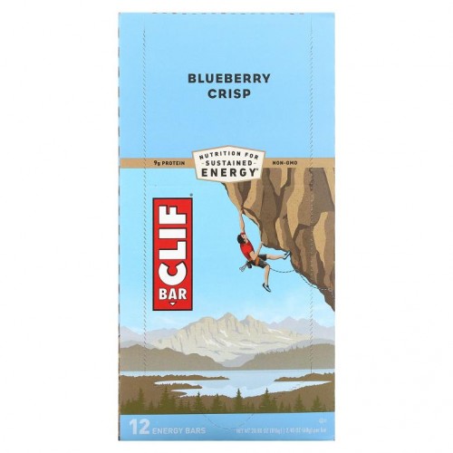 Clif Bar, 에너지 바, 블루베리 크리스프, 바 12개, 각 2.40 oz (68 g)